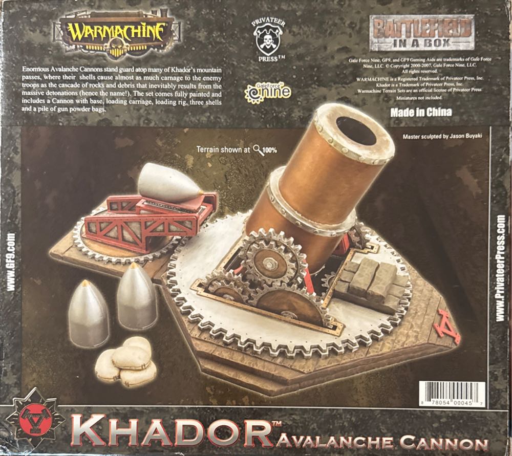 Khador Avalanche Cannon  (2) board game collectible [Barcode 878054000457] - Main Image 2