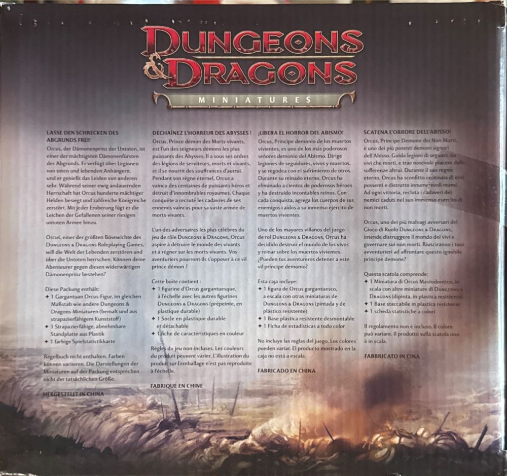 Dungeons & Dragons Limited Edition Figure Orcus Prince Of Undeath Loose  board game collectible [Barcode 653569516781] - Main Image 3