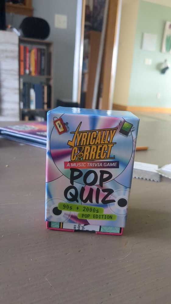 Lyrically Correct ’90s & 2000s Pop Music Trivia Card Game For Friends Fun Party Game For Adults Family Game Night Finish The Lyrics Challenge And Pop Music Trivia  (2+) board game collectible [Barcode 860008496478] - Main Image 2