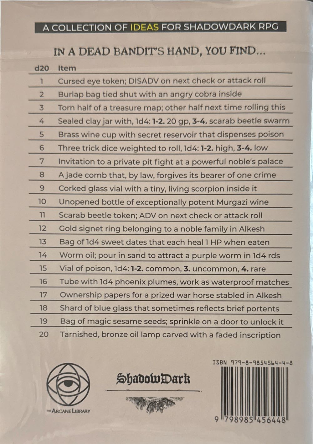 Cursed Scroll #2: Red Sands  board game collectible [Barcode 9798985456448] - Main Image 2