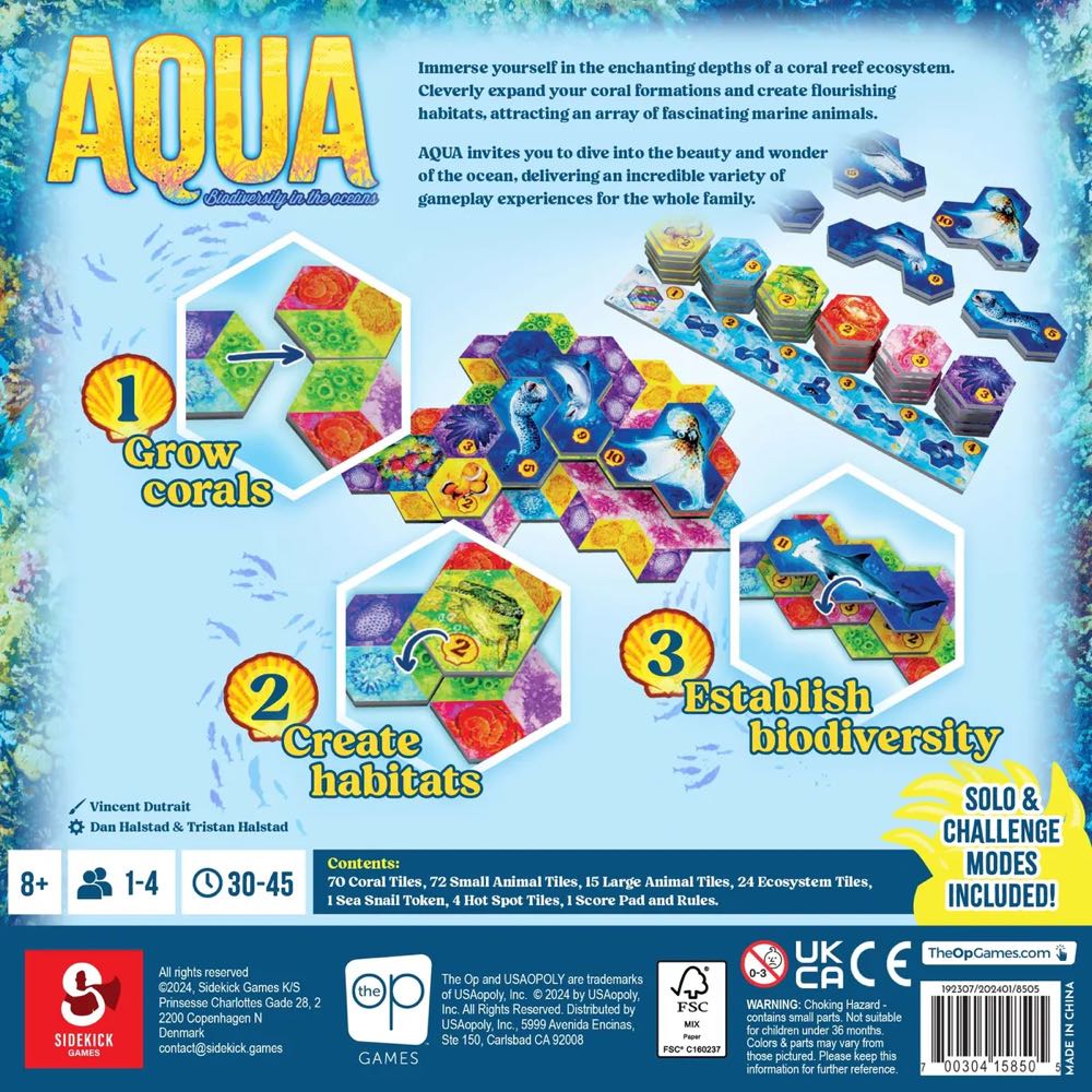 Aqua  (1 2 3 4) board game collectible [Barcode 700304158505] - Main Image 2