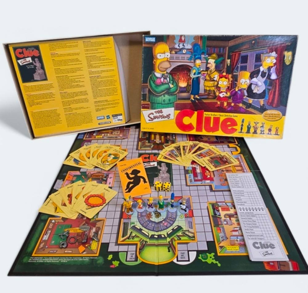 Clue The Simpsons  board game collectible [Barcode 128124000055] - Main Image 2