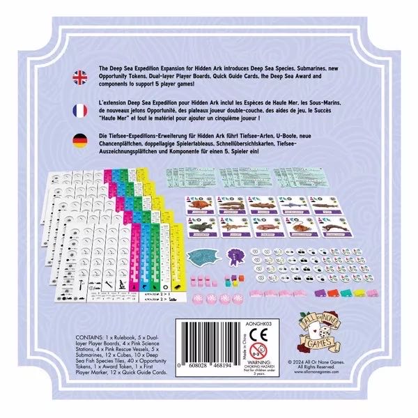 Hidden Ark: Deep Sea Expedition  (1 2 3 4 5) board game collectible [Barcode 608028468194] - Main Image 2