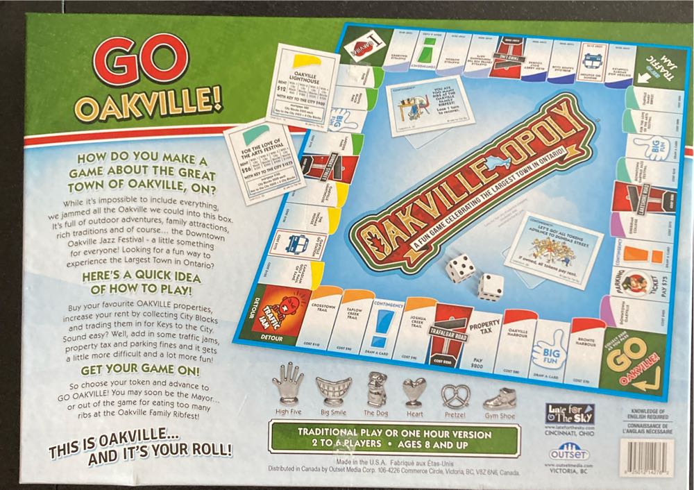 Oakville Opoly  board game collectible [Barcode 625012142762] - Main Image 2