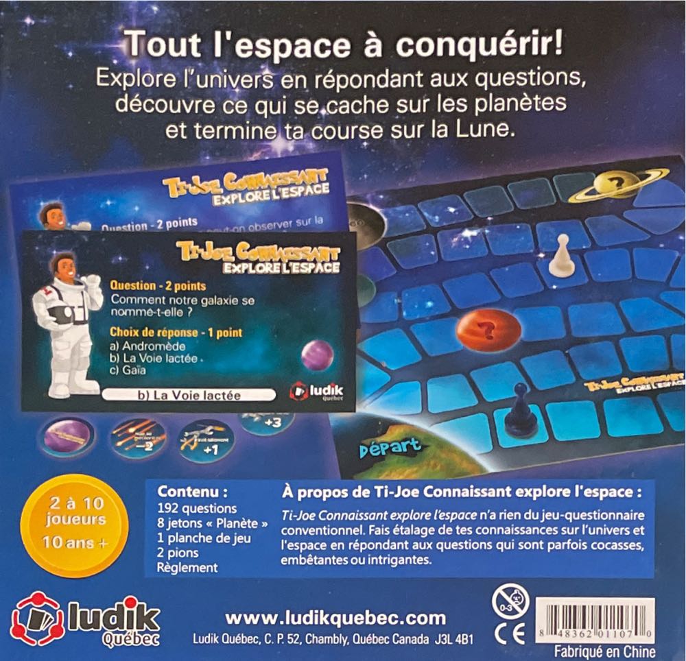 Connaissant Explore L’espace Ti Joe  board game collectible [Barcode 848362011070] - Main Image 2