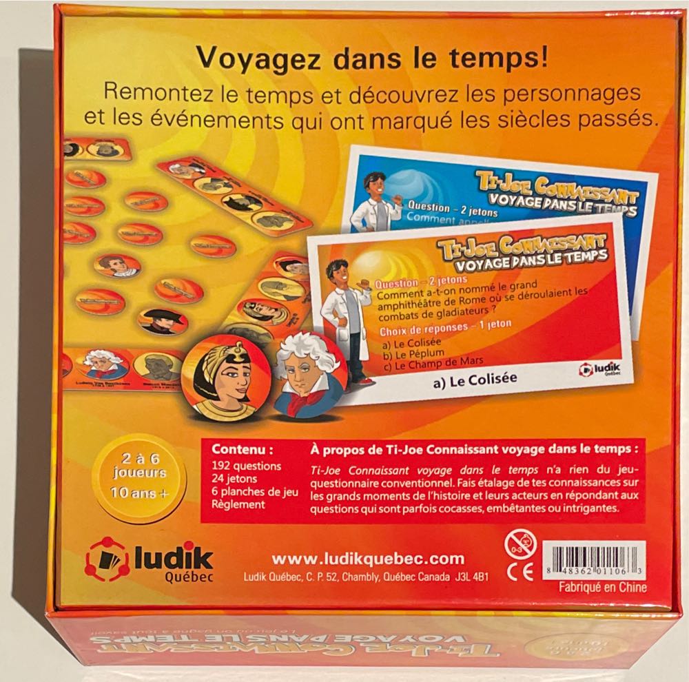 Connaissant Voyage Dans Le Temps Ti Joe  board game collectible [Barcode 848362011063] - Main Image 2