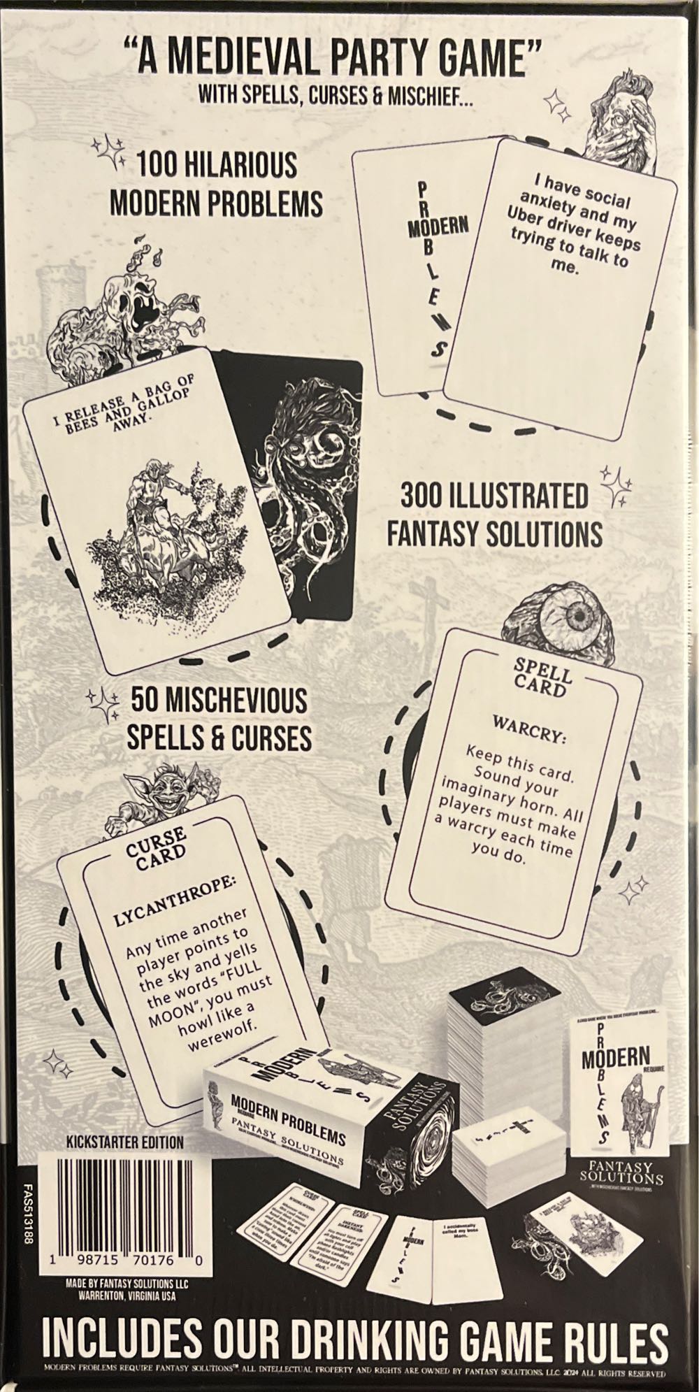 Modern Problems Require Fantasy Solutions  (2-6+) board game collectible [Barcode 198715701760] - Main Image 2