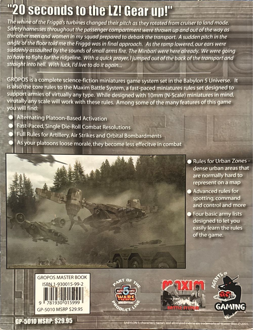 Gropos Master Book Master Core Rules Softcover  (2) board game collectible [Barcode 9781930015999] - Main Image 2