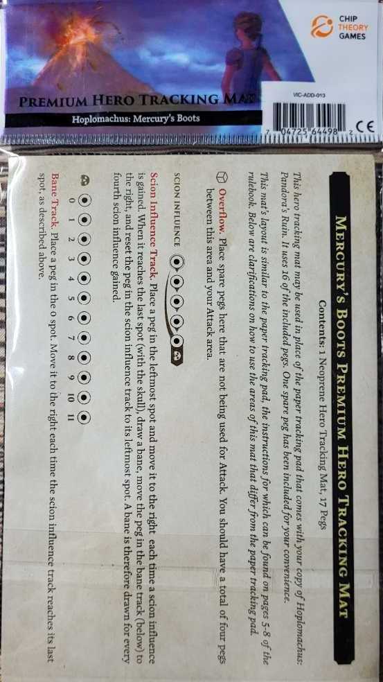 Hoplomachus: Premium Hero Tracking Mat  board game collectible [Barcode 704725644982] - Main Image 2