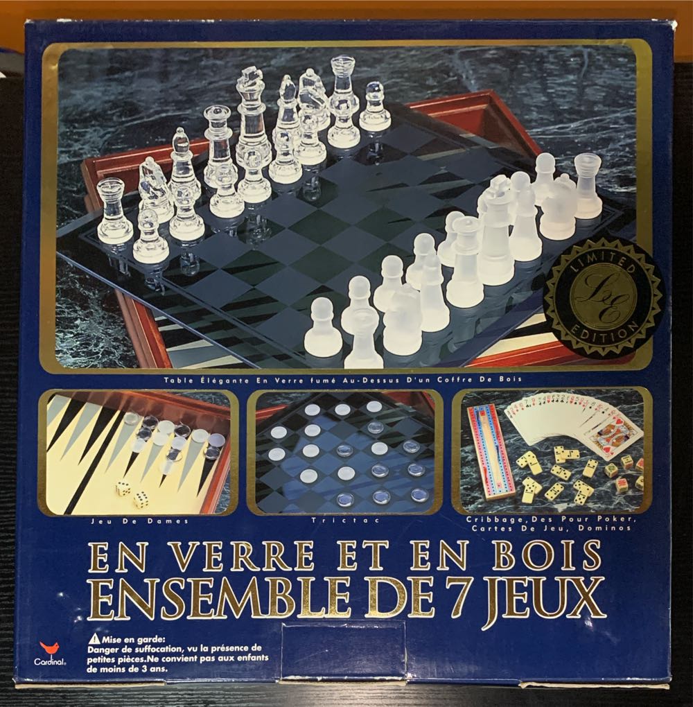 Glass & Wood 7 Game Set  board game collectible [Barcode 047754822700] - Main Image 2