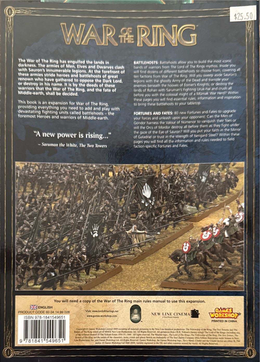 War Of The Ring: Battlehosts  board game collectible [Barcode 9781841549651] - Main Image 2