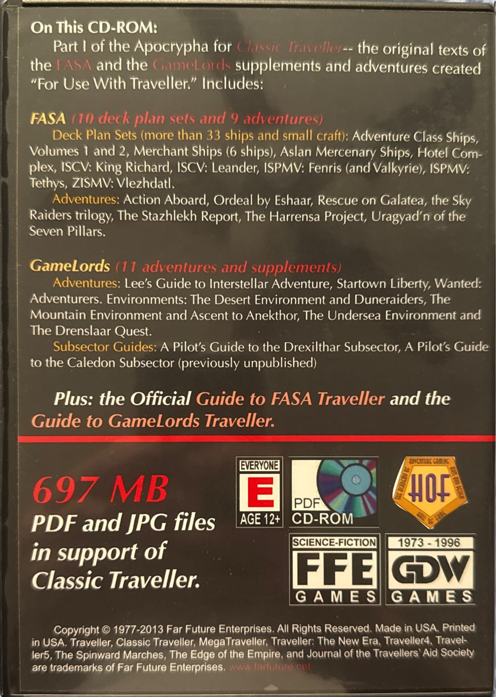 The Apocrypha -1: FASA And Gamelords  board game collectible - Main Image 2