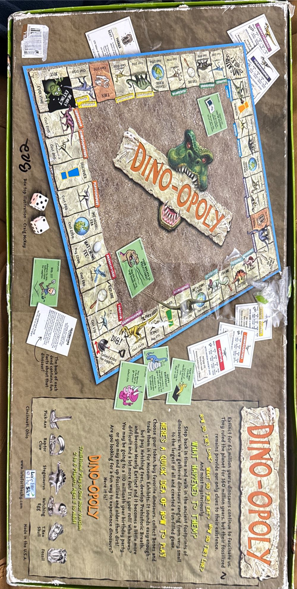 Monopoly Dino Opoly  board game collectible - Main Image 2