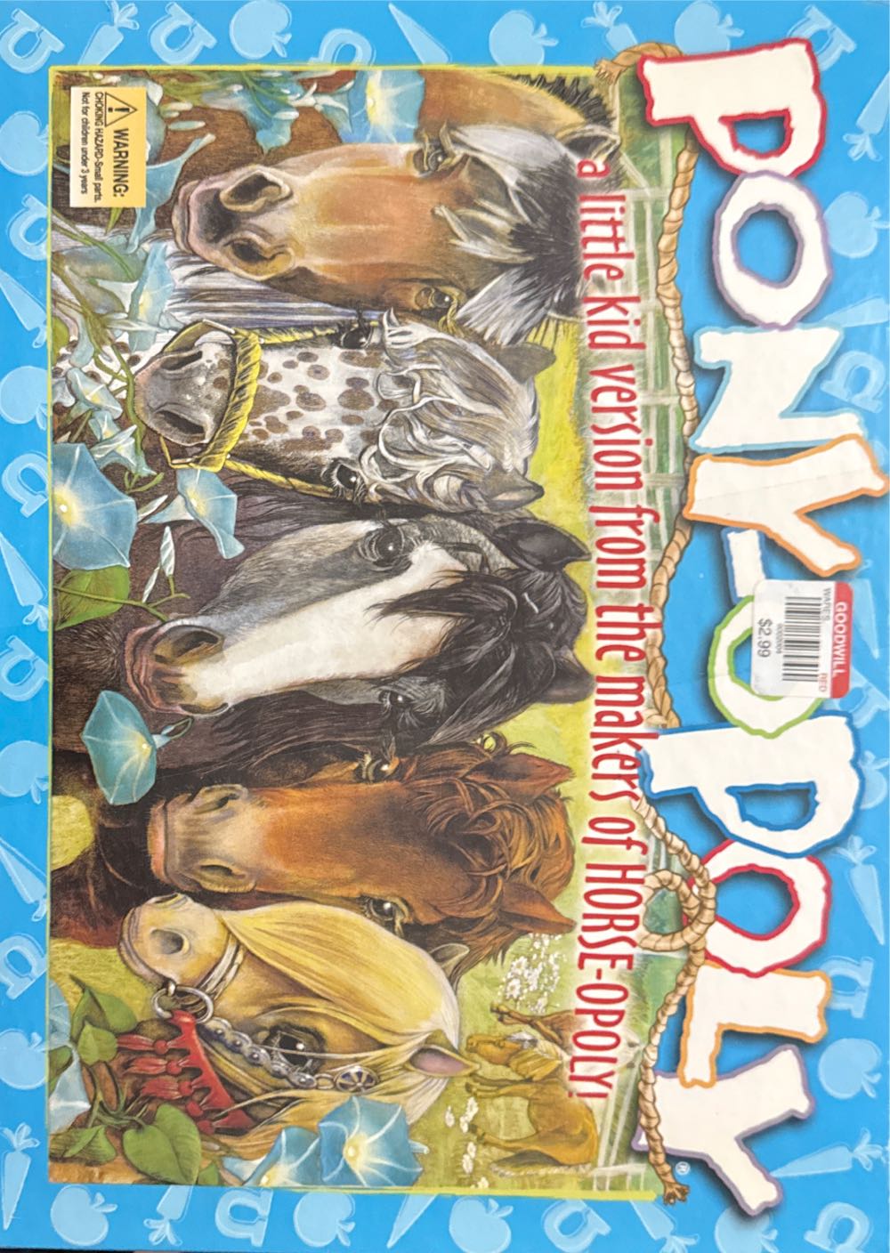 Monopoly Pony Opoly Monopoly Replacement Set Of 8 Pony Edition Late For The Sky Complete Kids Parts Pieces Cards Ponyopoly New Tokens Horseshoes Deed Ages 5 Horse 4 Property  board game collectible [Barcode 730799061042] - Main Image 2
