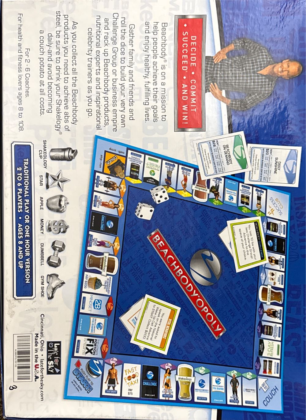 Beachbody Opoly  board game collectible - Main Image 2