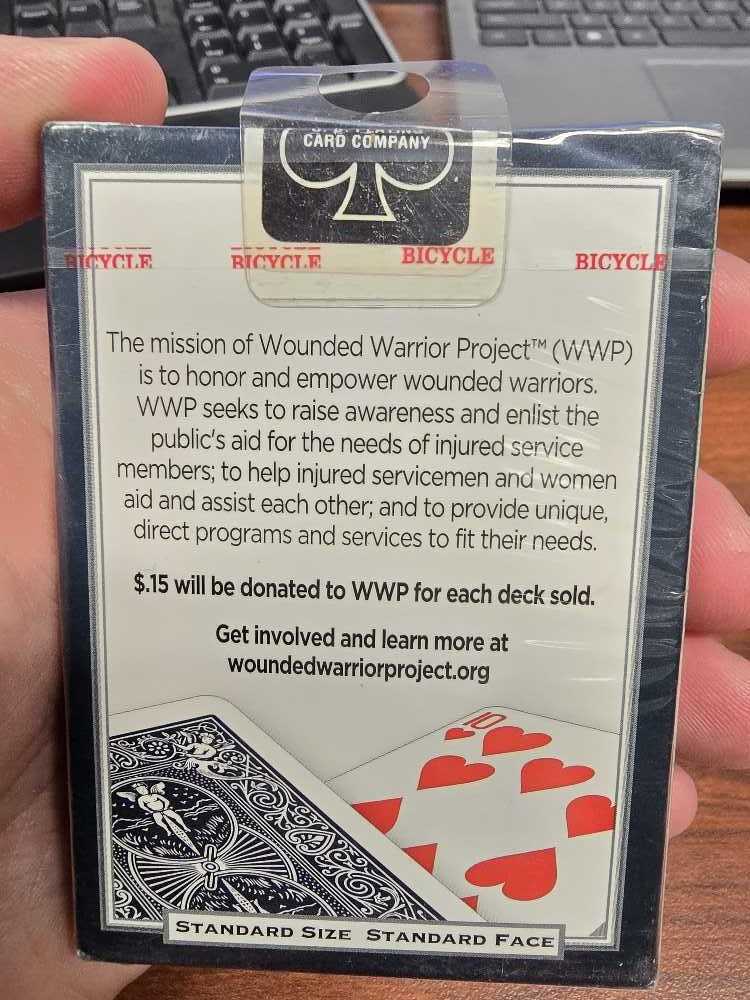 Bicycle Wounded Warrior Project  board game collectible - Main Image 2