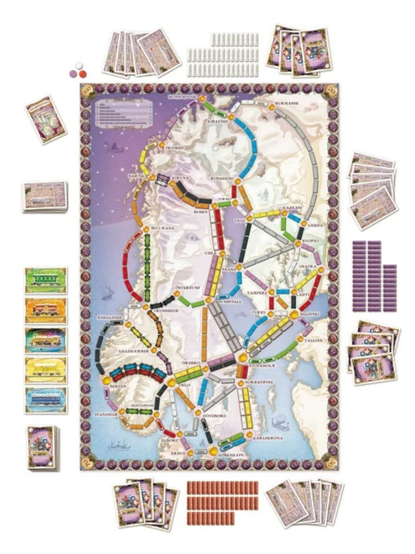 Ticket To Ride Nordic Countries  board game collectible - Main Image 2