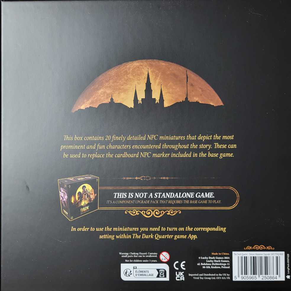 The Dark Quarter: Deluxe Miniatures Upgrade  board game collectible [Barcode 5905965250864] - Main Image 2
