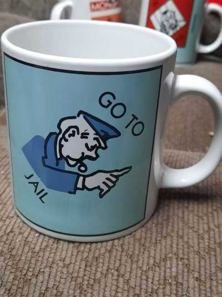 Monopoly Coffee Cup 2004 Goto Jail  board game collectible - Main Image 2