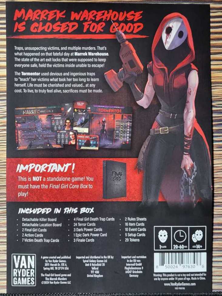 Final Girl S3: The Marrek Murders  (1) board game collectible [Barcode 850024976306] - Main Image 3