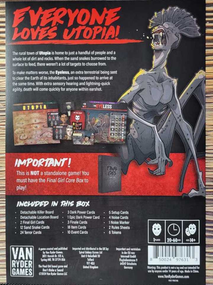 Final Girl S3: Don’t Make Sound  (1) board game collectible [Barcode 850024976313] - Main Image 3