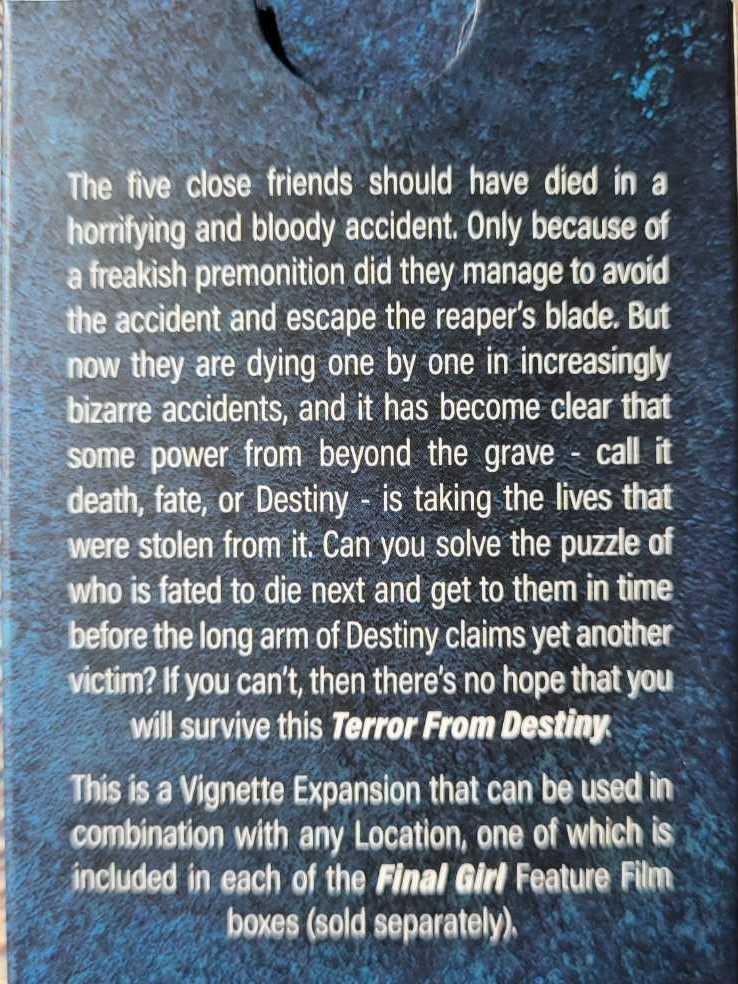 Final Girl Vignette S3:Terror From Destiny  (1) board game collectible [Barcode 850024976399] - Main Image 2