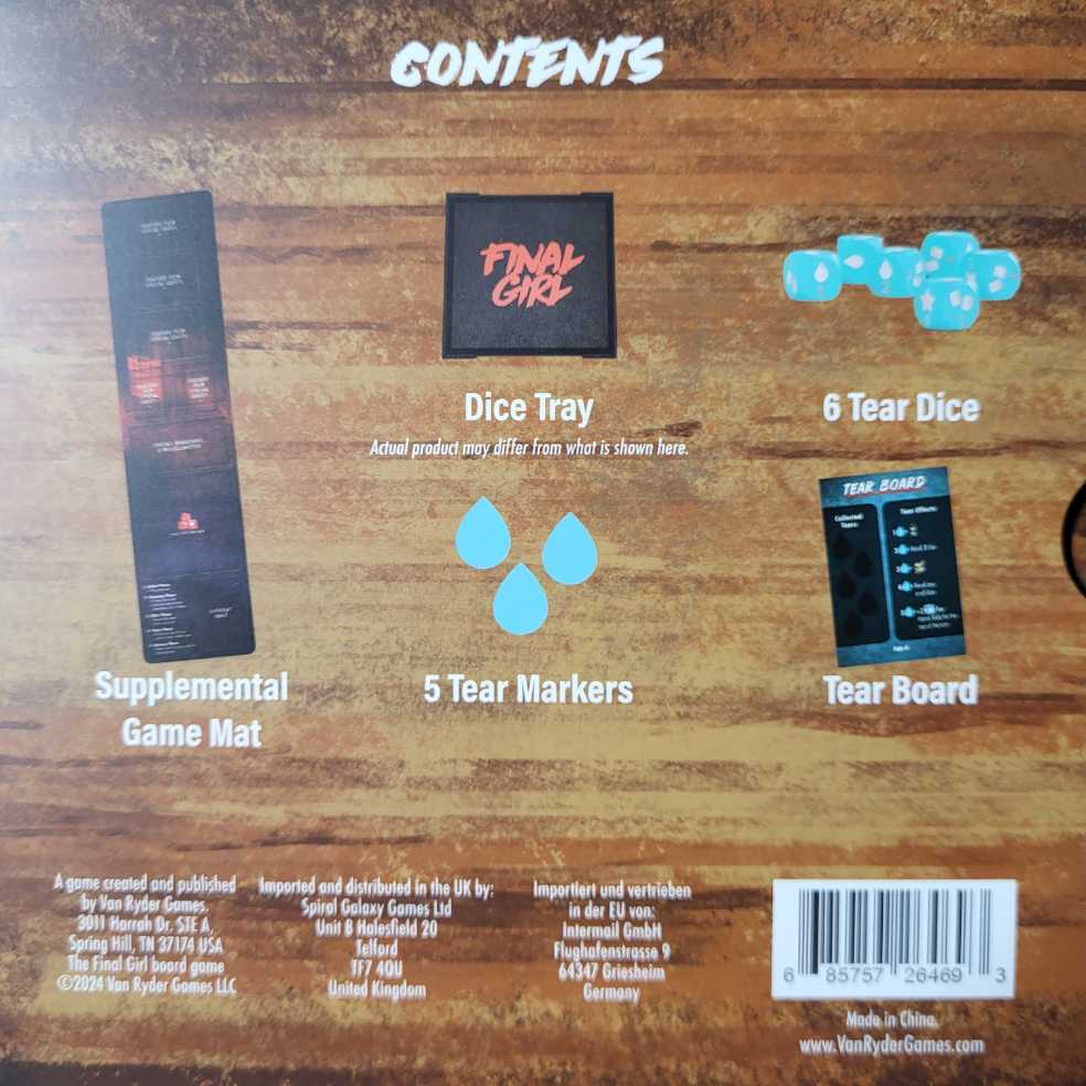 Final Girl: S3 Accessories Box  (1) board game collectible [Barcode 685757264693] - Main Image 2