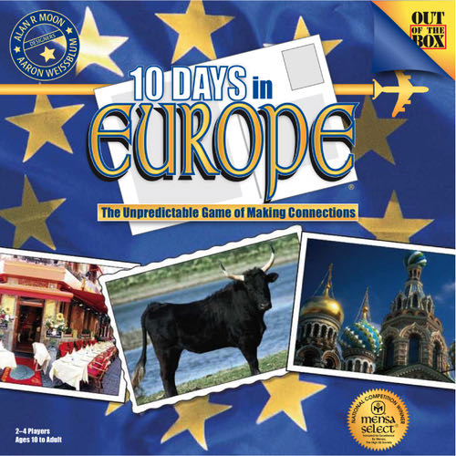 10 Days In Europe  (2-4) board game collectible [Barcode 659390010122] - Main Image 1