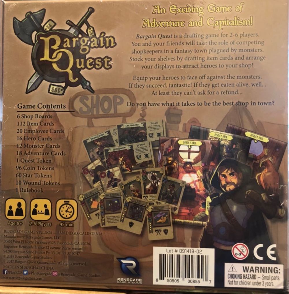 Bargain Quest (1-6) board game collectible - Main Image 2