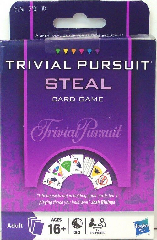 Trivial Pursuit Steal Card Game