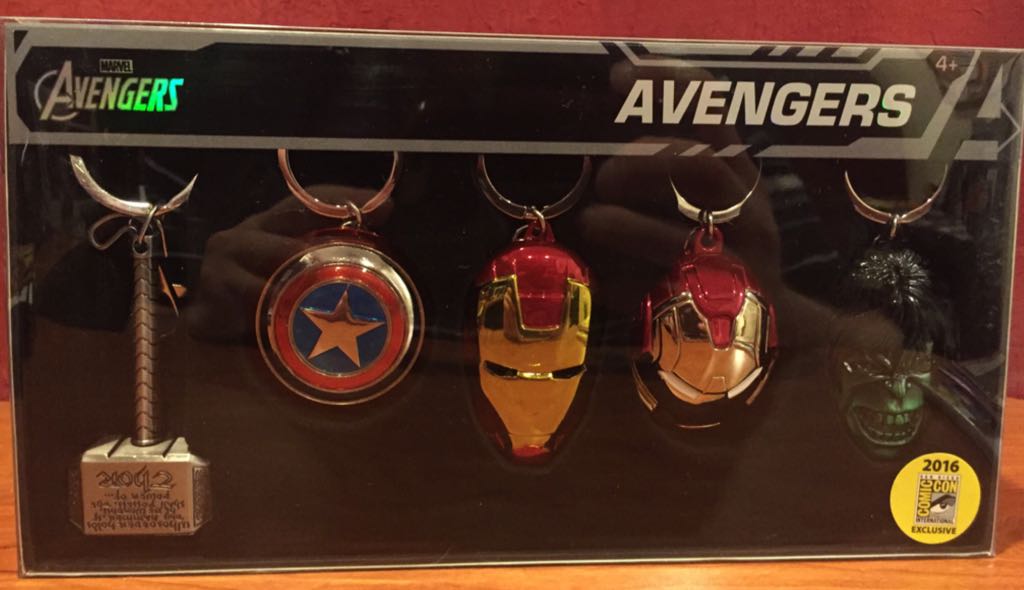Avengers 2016 SDCC Exclusive Keyrings  bobblehead collectible [Barcode 077764681455] - Main Image 1
