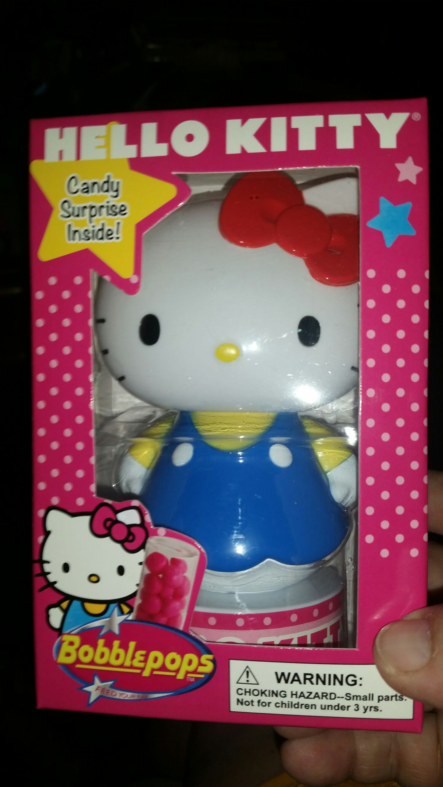 Hello Kitty-blue dress yellow shirt  bobblehead collectible [Barcode 611508173754] - Main Image 1