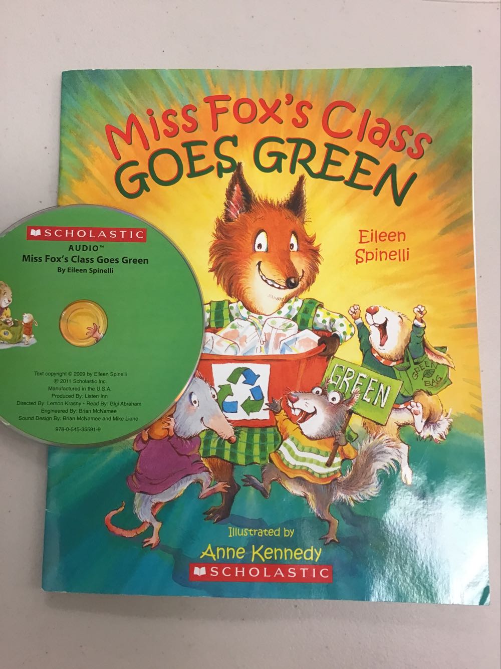 Miss Fox’s Class Goes Green /Book & Audio