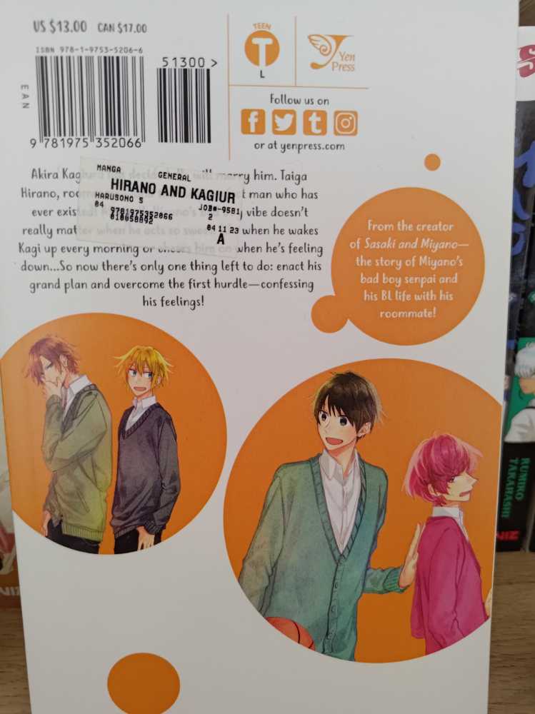 Hirano and Kagiura Vol. 1 - Shou Harusono (Yen Press - Paperback) book collectible [Barcode 9781975352066] - Main Image 2