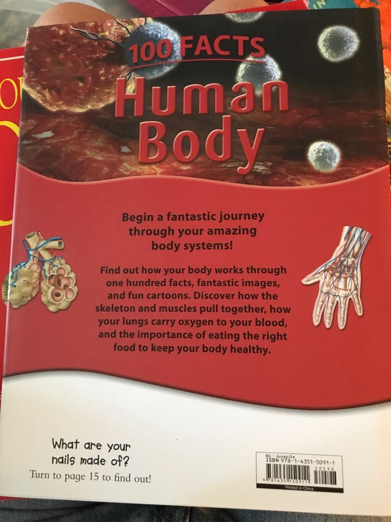 100 Facts: Human Body  - Steve Parker book collectible [Barcode 9781435150911] - Main Image 2