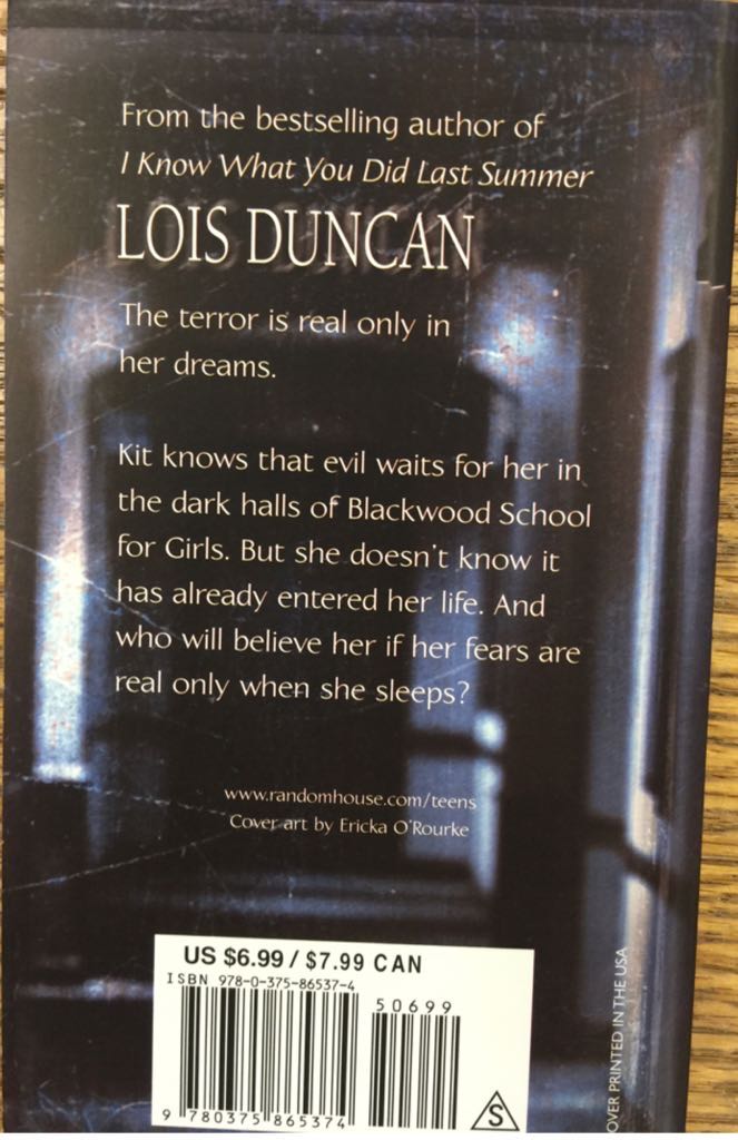 Down A Dark Hall - Lois Duncan book collectible [Barcode 9780375865374] - Main Image 2
