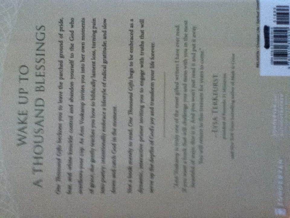 One Thousand Gifts - Ann Voskamp (Zondervan - Hardcover) book collectible [Barcode 9780310321910] - Main Image 2