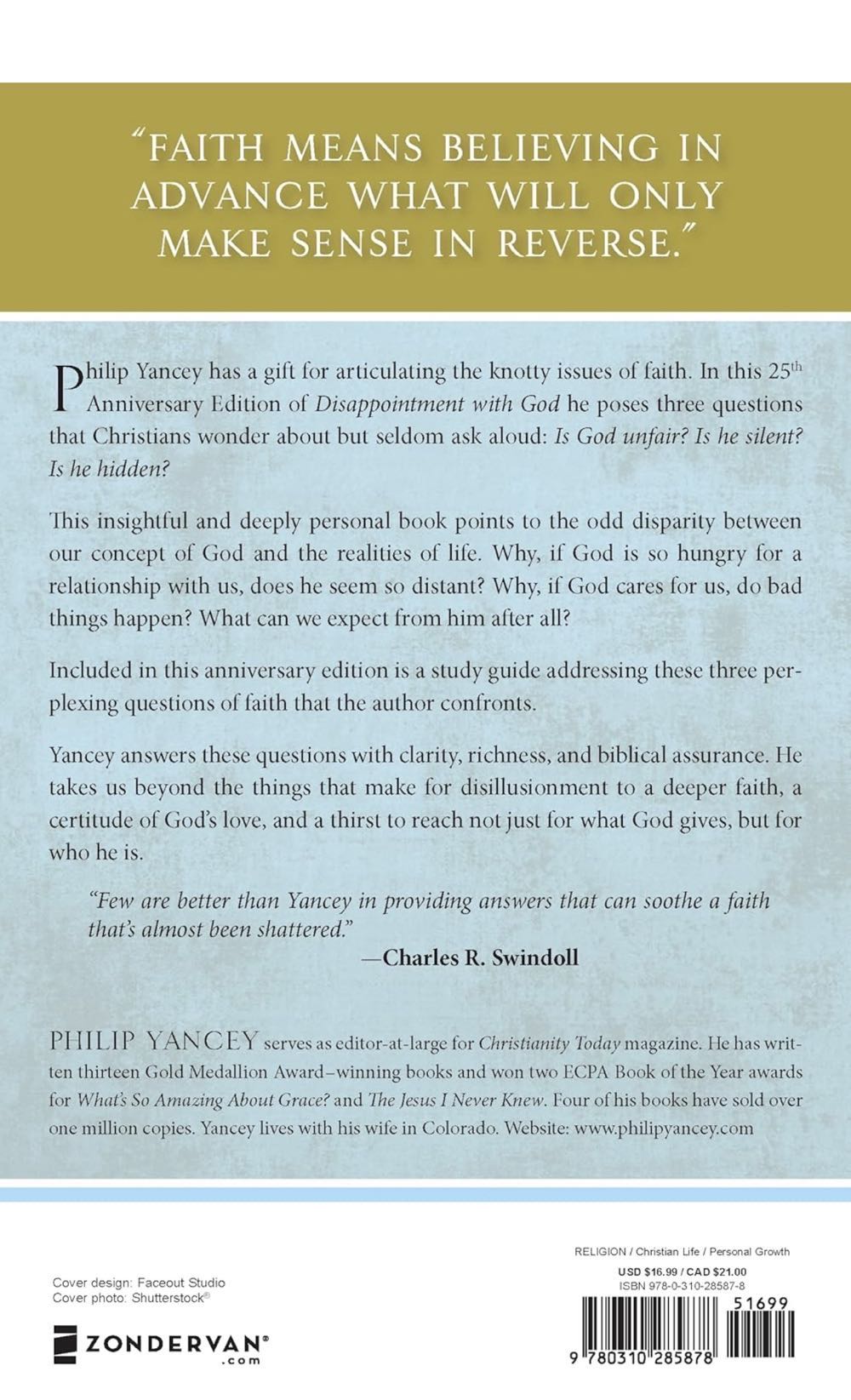 Disappointment With God - Philip Yancey (Zondervan - Hardcover) book collectible [Barcode 9780310517801] - Main Image 2