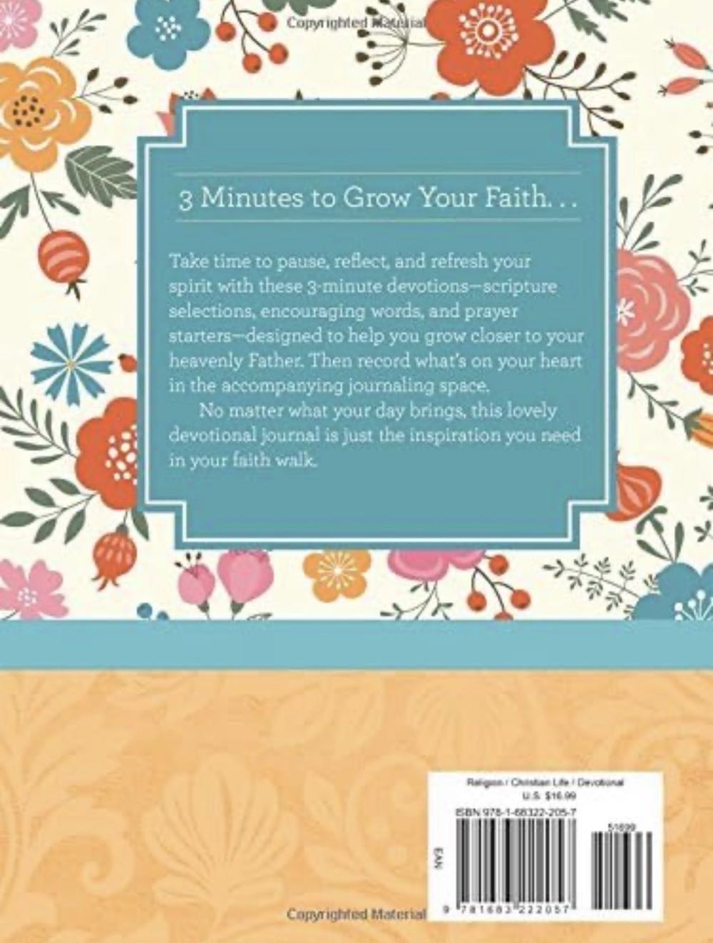 3-minute Devotions For Women Journal - Barbour Publishing (Barbour Books - Hardcover) book collectible [Barcode 9781683222057] - Main Image 2