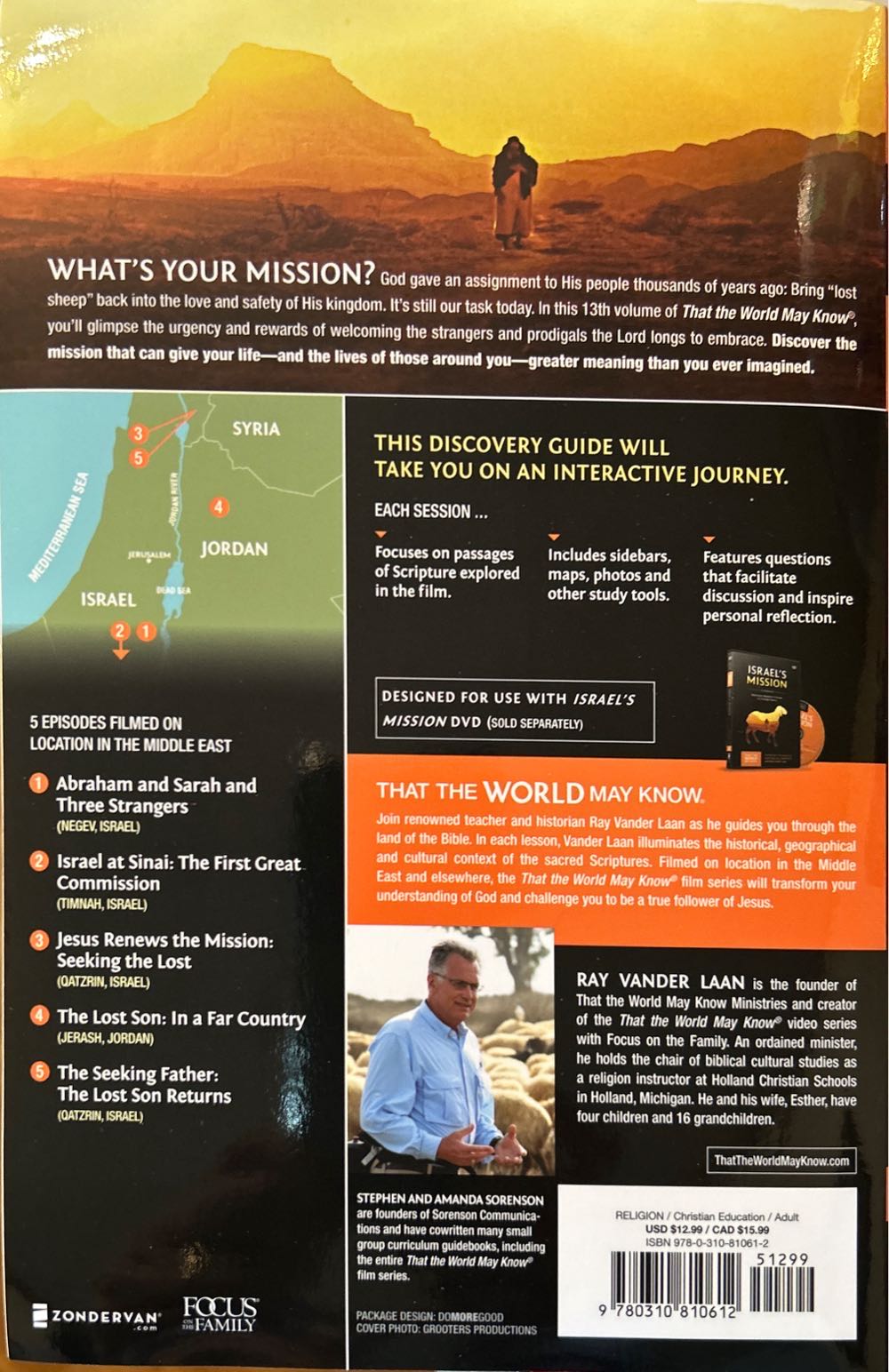 Faith Lessons 13: Israel’s Mission - Ray Vander Laan (Zondervan - Paperback) book collectible [Barcode 9780310810612] - Main Image 2