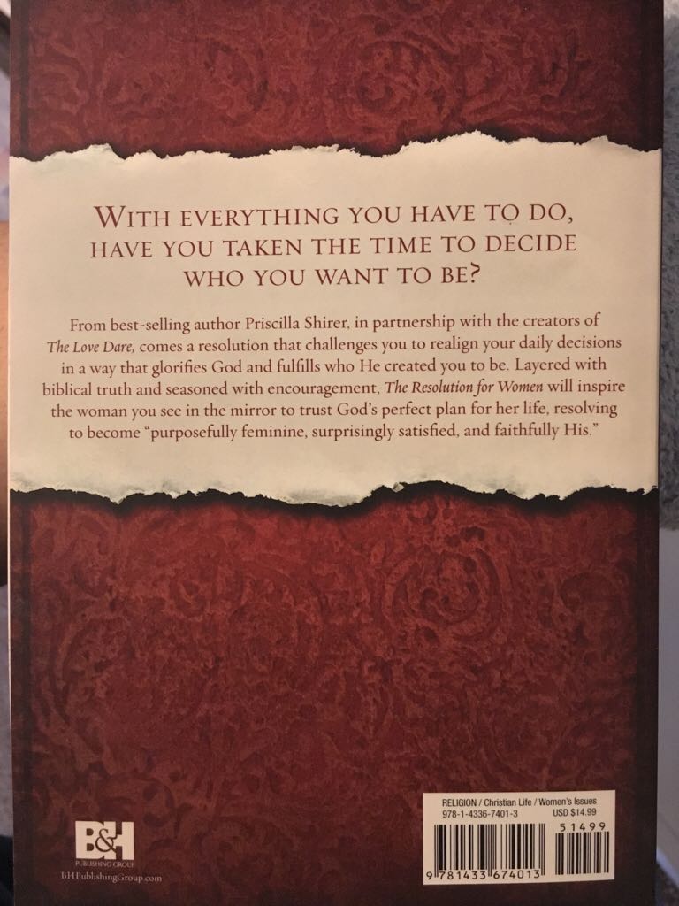 The Resolution For Women - Priscilla Shirer (B&H Publishing Group - Paperback) book collectible [Barcode 9781433674013] - Main Image 2