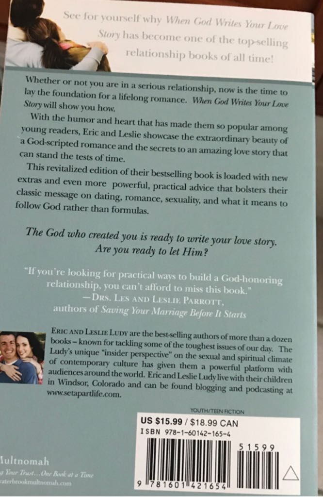 When God Writes Your Love Story - Eric Ludy/Leslie Ludy (Multnomah Books - Paperback) book collectible [Barcode 9781601421654] - Main Image 2