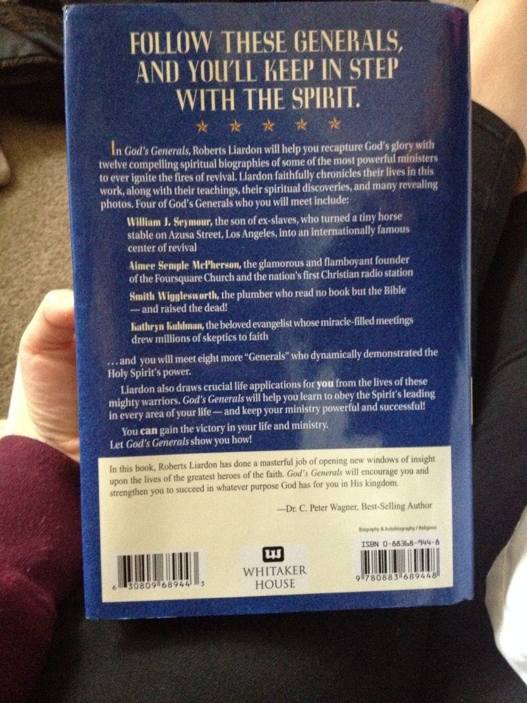 God’s Generals - Roberts Liardon (Whitaker House - Hardcover) book collectible [Barcode 9780883689448] - Main Image 2