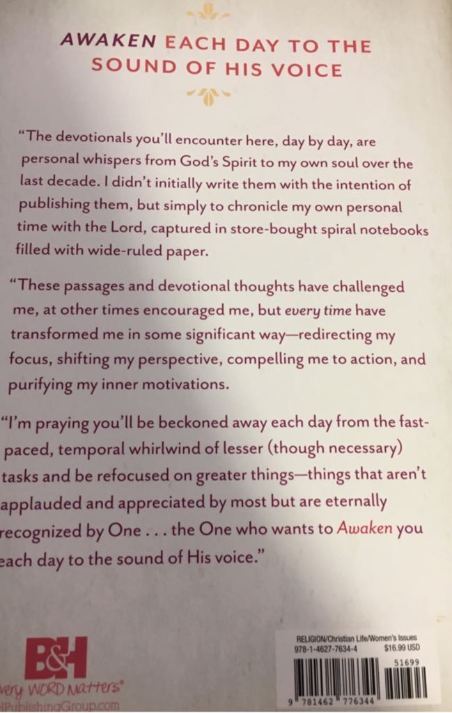 Awaken - Priscilla Shirer (B&H Publishing Group - Hardcover) book collectible [Barcode 9781462776344] - Main Image 2