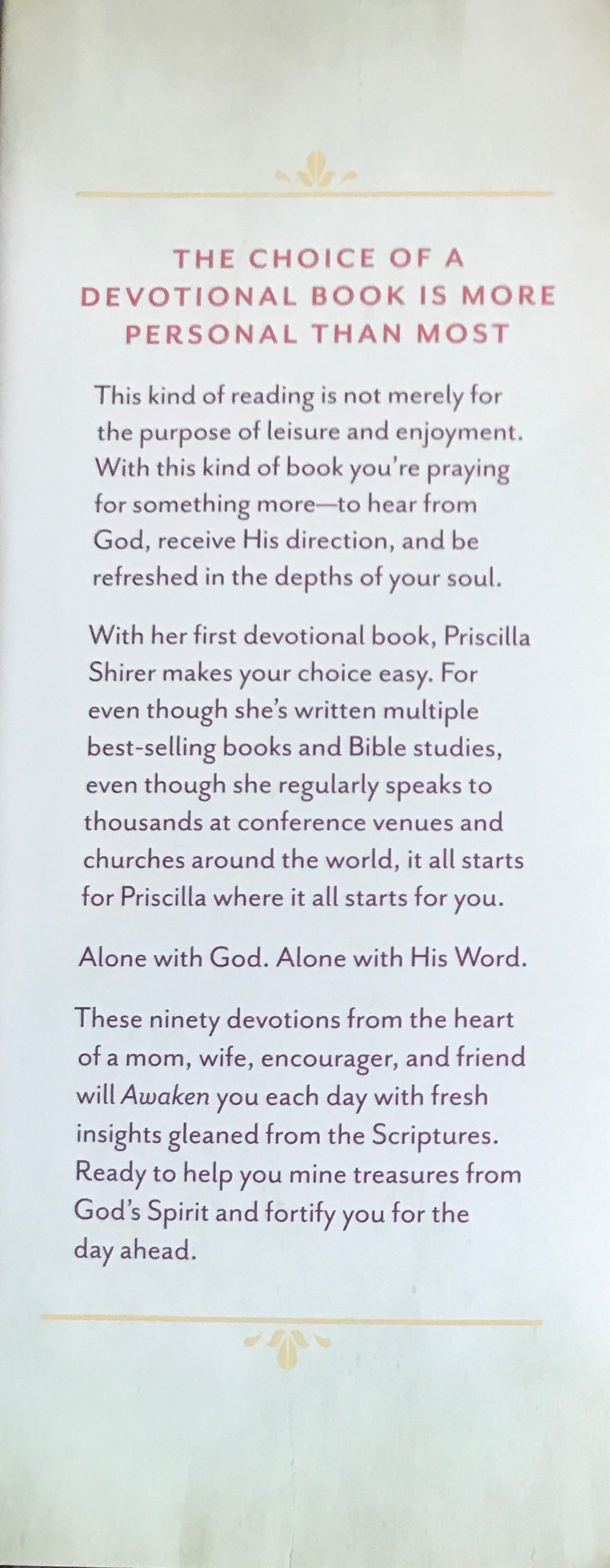 Awaken - Priscilla Shirer (B&H Publishing Group - Hardcover) book collectible [Barcode 9781462776344] - Main Image 3