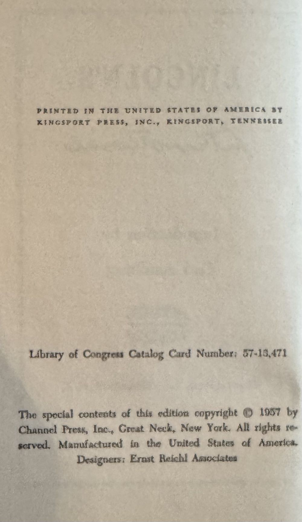 Lincoln’s Devotional - Abraham Lincoln (Channel Press, Inc - Hardcover) book collectible [Barcode 5713471] - Main Image 4