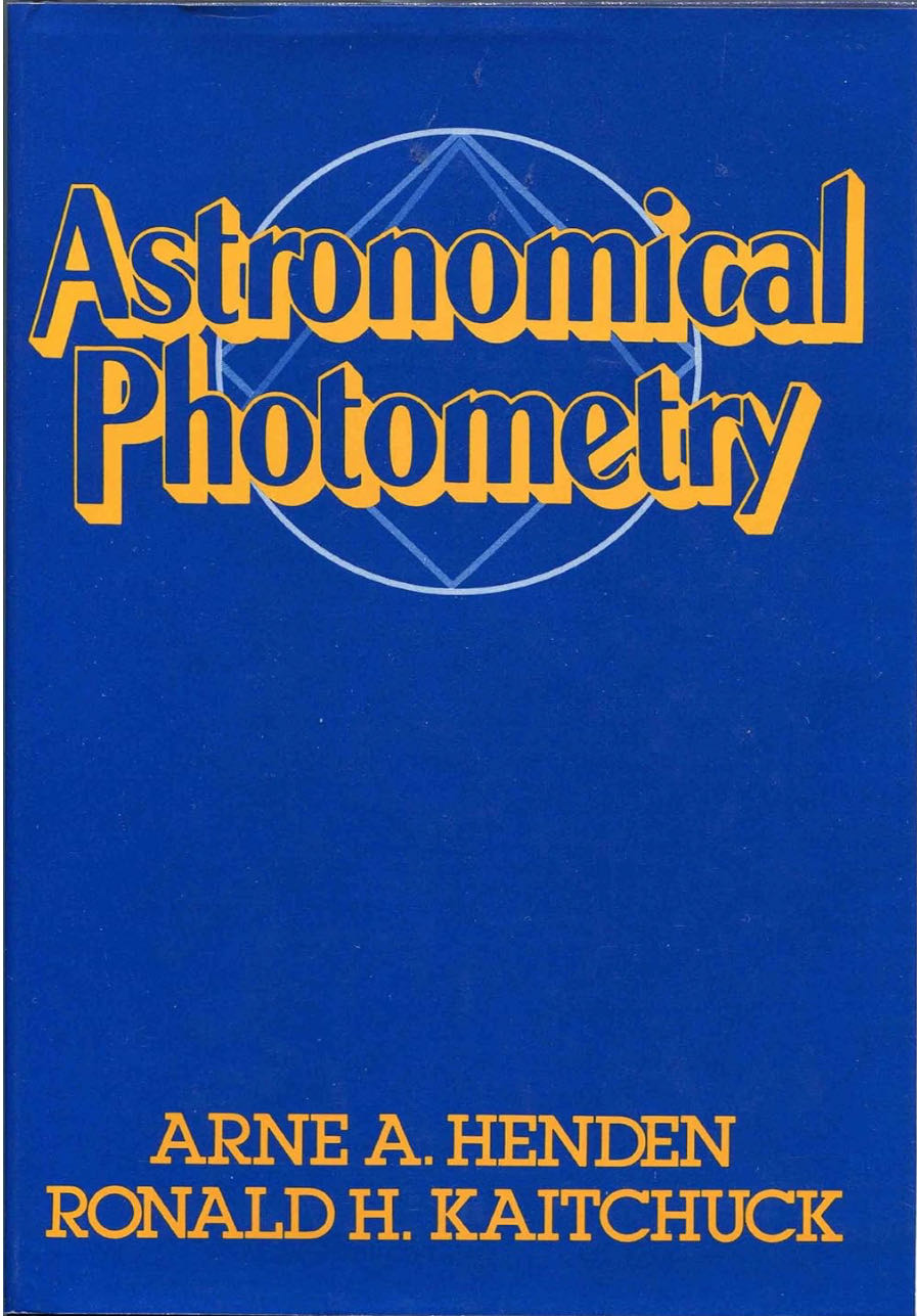 Astronomical Photometry
