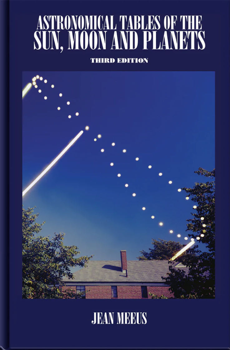 Astronomical Tables of the Sun, Moon, and Planets