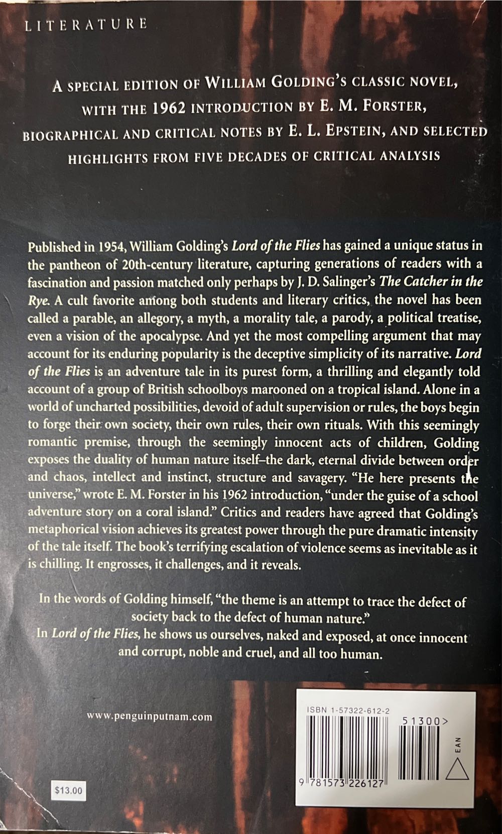 Lord of the Flies - William Golding (Hubsta Ltd - Paperback) book collectible [Barcode 9781573226127] - Main Image 2