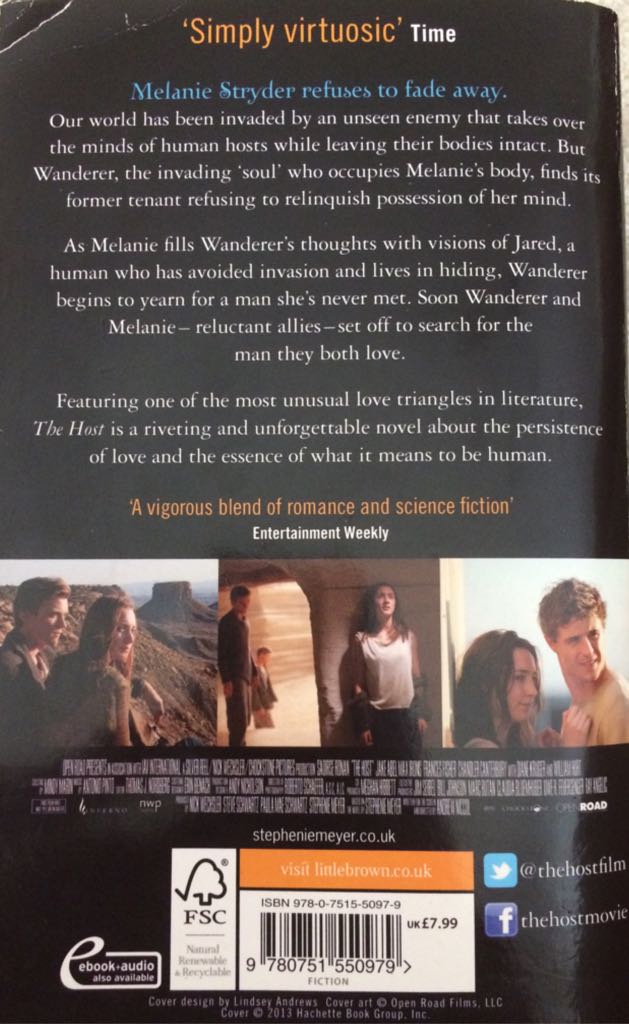 The Host - Stephenie Meyer (Sphere Books - Paperback) book collectible [Barcode 9780751550979] - Main Image 2